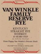 Pappy Van Winkle Family Res Rye 0 (750)