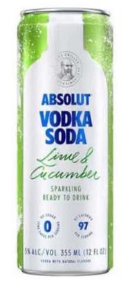 Absolut - Lime & Cucumber Vodka Soda (355ml) (355ml)