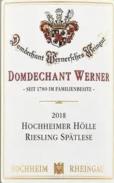 Domdechant Werner'sches Weingut Hochheimer Holle Riesling Spatlese, Rheingau, Germany 0 (750)